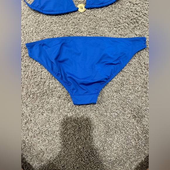 NWT Banana Republic Bikini Set Royal Blue Golden Metal
details , size L/M - Picture 6 of 9